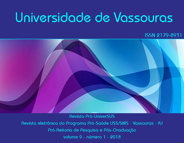 					Visualizar v. 9 n. 1 (2018): Revista Pró-UniverSUS v9 n1
				
